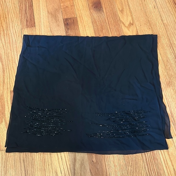 Black Embroidered Shawl